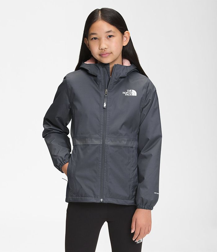 The North Face Jacket Warm Storm Rain Grey - Girls - Thailand RLUWP-5307